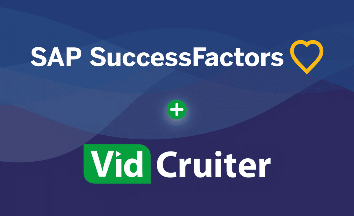 SAP SuccessFactors and VidCruiter